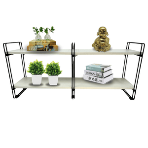Nicho Prateleira 25 Cm X 90 Cm - Super Luxo C/ Suporte Preto.