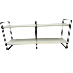 Nicho Prateleira 25 Cm X 90 Cm - Super Luxo C/ Suporte Preto. - 2