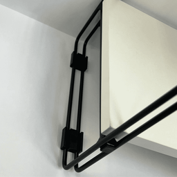 Nicho Prateleira 25 Cm X 90 Cm - Super Luxo C/ Suporte Preto. - 3