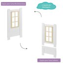 Ver imagem 6 de Bicama Solteiro Infantil Reversível com Grade e Janela Casinha Garden Casatema MadeiraOriginals
