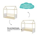 Ver imagem 4 de Bicama Solteiro Infantil Reversível com Grade e Janela Casinha Garden Casatema MadeiraOriginals