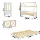 Ver imagem 7 de Bicama Solteiro Infantil Reversível com Grade e Janela Casinha Garden Casatema MadeiraOriginals