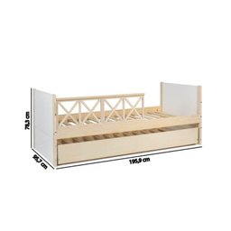 Bicama Solteiro Infantil Garden com Grades Casatema - 4