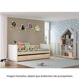 Bicama Solteiro Infantil Garden com Grades Casatema - 5