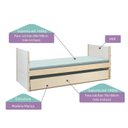 Ver imagem 3 de Bicama Solteiro Infantil Garden com Kit Escadinha e Escorregador Casatema MadeiraOriginals