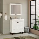 Ver imagem 1 de Conjunto para Banheiro Valência 180x82x40,5cm Branco/Quartzo