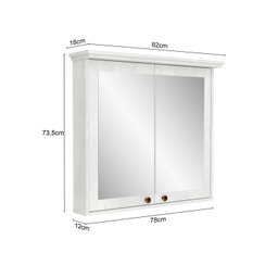 Conjunto para Banheiro Valência 180x82x40,5cm - 8