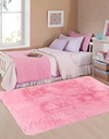 Ver imagem 1 de Tapete Antiderrapante Poliéster Corttex Moscou 200 x 240 cm:Rosa