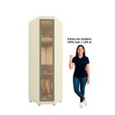 Ver imagem 5 de Módulo Guarda-Roupa Canto com Vidro Reflecta e LED 100% MDF Imperatriz Bege/Off White