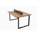 Ver imagem 1 de Plataforma 2 Lugares Castanho Tannat Pé de Aço 15mm