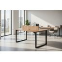 Ver imagem 3 de Plataforma 2 Lugares Castanho Tannat Pé de Aço 15mm