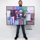 Ver imagem 2 de Quadro Decorativo em Canvas Mulheres Artístico TaColado Moldura Flutuante 4,5cm Freijó 120 x 80cm