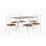 Conjunto de Jantar Mesa Brasília 150cm 6 cadeiras New Lisboa  - 2