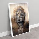 Ver imagem 2 de Quadro Decorativo Salmo 91 Leão Correndo no Deserto Sala Quarto Casa Escritório