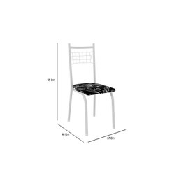 Conjunto de Jantar Mesa Brasilia 150cm 6 cadeiras New Lisboa  - 4