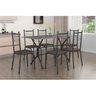 Conjunto Sala de Jantar Tubular Mesa Brasilia com 6 Cadeiras New Lisboa - 1