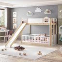 Ver imagem 1 de Beliche Montessoriana Garden RN com Escorregador Casatema MadeiraOriginals