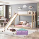 Ver imagem 2 de Beliche Montessoriana Garden RN com Escorregador Casatema MadeiraOriginals