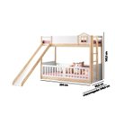 Ver imagem 7 de Beliche Montessoriana Garden RN com Escorregador Casatema MadeiraOriginals