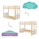 Ver imagem 4 de Beliche Montessoriana Garden RN com Escorregador Casatema MadeiraOriginals