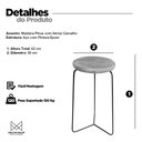 Ver imagem 4 de Banqueta para Cozinha Média Bar Balcão Bistro Mesa Itália:madeira