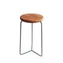 Ver imagem 1 de Banqueta para Cozinha Média Bar Balcão Bistro Mesa Itália:madeira