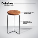 Ver imagem 3 de Banqueta para Cozinha Média Bar Balcão Bistro Mesa Itália:madeira