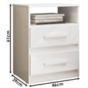 Ver imagem 5 de Mesa de Cabeceira Infantil Ambiente Apolo Branco Flex - Moval