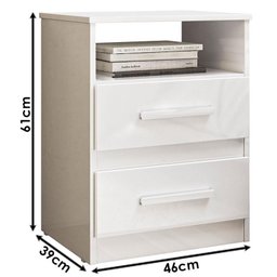 Mesa de Cabeceira Infantil Ambiente Apolo Branco Flex - Moval - 5