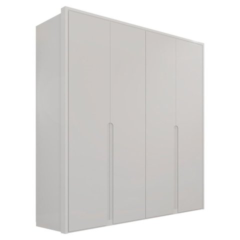 Guarda Roupa Casal 4 Portas 181 cm Lizz Branco Dcasa