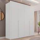 Ver imagem 2 de Guarda Roupa Casal 4 Portas 181 cm Lizz Branco Dcasa