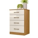 Ver imagem 6 de Cômoda Ms913 61cm 4 Gavetas Linha Cômoda Freijó Off White Moval