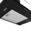 Ver imagem 5 de Coifa Fogatti de Parede Clean Vidro Curvo Black 60cm