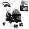 Carrinho Cachorro Cao Gato Pet Passeio Ar Livre Lazer Animal de Estimaçao Caminhada Transporte Dobra - 1