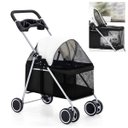 Ver imagem 1 de Carrinho Cachorro Cao Gato Pet Passeio Ar Livre Lazer Animal de Estimaçao Caminhada Transporte Dobra