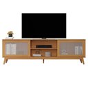 Ver imagem 5 de Rack para TV até 75 Polegadas Pés em Madeira Maciça 218cm Denver Yescasa