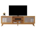 Ver imagem 5 de Rack para TV até 75 Polegadas MDF 218cm Pés em Madeira Maciça Denver Yescasa
