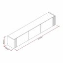 Ver imagem 3 de Rack para TV até 60 Polegadas Suspenso com LED Inferior 2,17m Udine Yescasa