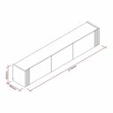 Ver imagem 3 de Rack para TV até 60 Polegadas Suspenso com LED Inferior 2,17m Udine Yescasa