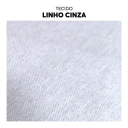 Poltrona Costela com Massageador e Puff Luxo Linho Cinza - Zahav Estofados - 3
