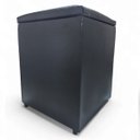 Ver imagem 5 de Puff Baú Banqueta Quadrado Cubo Decorativo Courino e Suede Preto Courino