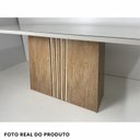 Ver mais imagens de Conjunto Sala de Jantar 6 Cadeiras Tampo de Vidro Geórgia Marrom Inovata/Nevaska