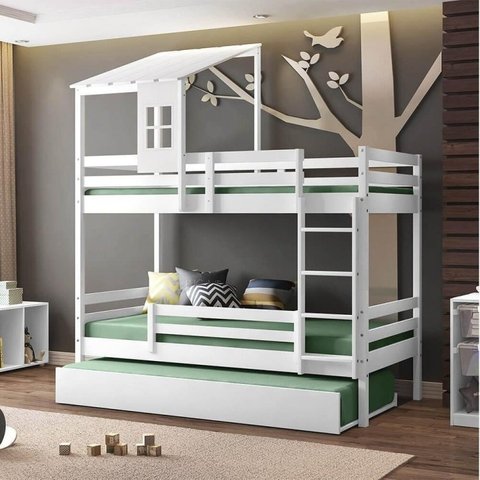 Treliche com Telhado Ii Casinha Teen Play Casatema MadeiraOriginals Branco