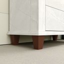 Ver mais imagens de Gabinete para Banheiro 2 Portas 1 Gaveta 80cm Valência Cristal Branco/Quartzo