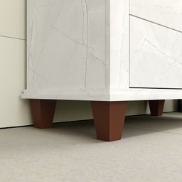 Gabinete Para Banheiro 2 Portas 1 Gaveta 80cm Valência Cristal  - 8