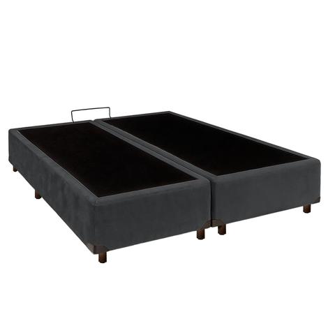Cama Box King Cinza Nature 193x203