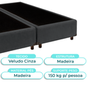 Ver imagem 2 de Cama Box King Cinza Nature 193x203