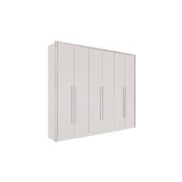 Guarda Roupa Casal 6 Portas 6 Gavetas 100% Mdf Anápolis Montagem Inteligente  Valverde: Branco Neve - 1