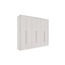 Ver imagem 1 de Guarda Roupa Casal 6 Portas 6 Gavetas 100% Mdf Anápolis Montagem Inteligente Valverde: Branco Neve