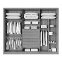 Ver imagem 3 de Guarda Roupa Casal 6 Portas 6 Gavetas 100% Mdf Anápolis Montagem Inteligente Valverde: Branco Neve